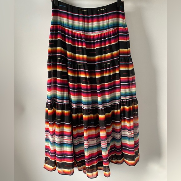 Lauren Ralph Lauren Striped Crinkle Georgette Skirt SZ 2P NEW - Picture 5 of 12